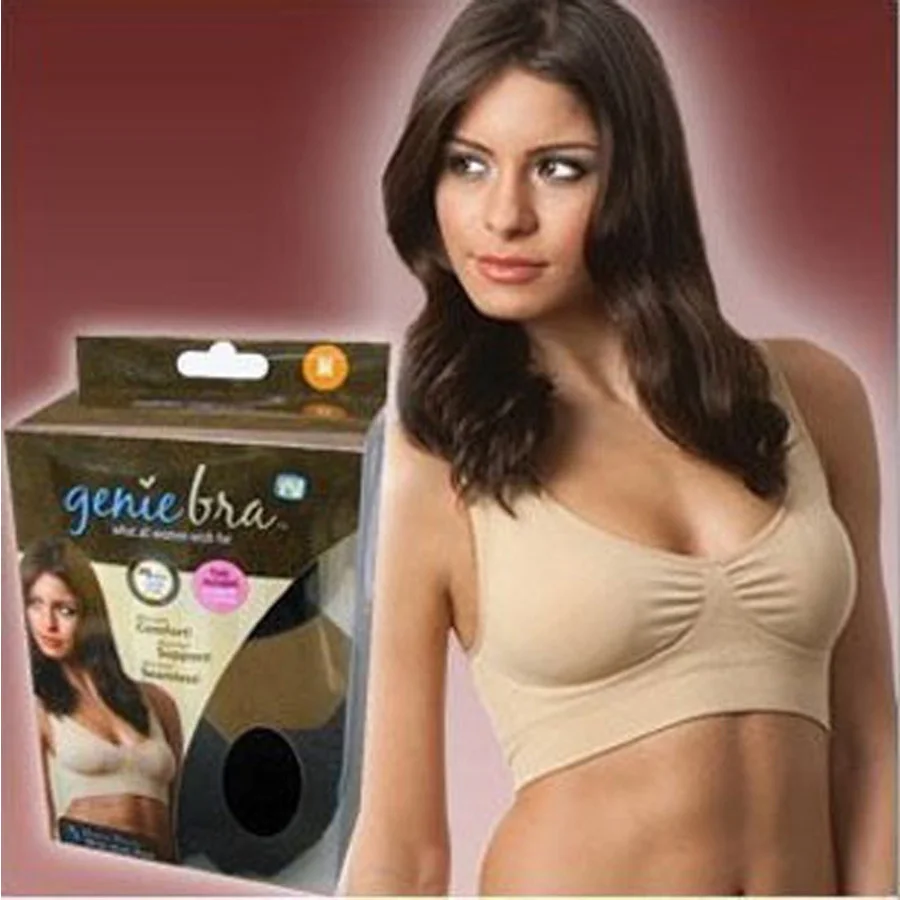 

H&R New Genie Classic Bra with Removable Pads Seamless Wireless SportBra underwear wireless Bra plus size XXXL