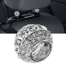 Автомобильное Сиденье Подголовник воротник декор сиденье стержень АЛМАЗНОЕ КОЛЬЦО украшение автомобиля Bling ледяной кристалл интерьер молдинги автомобиля-Стайлинг