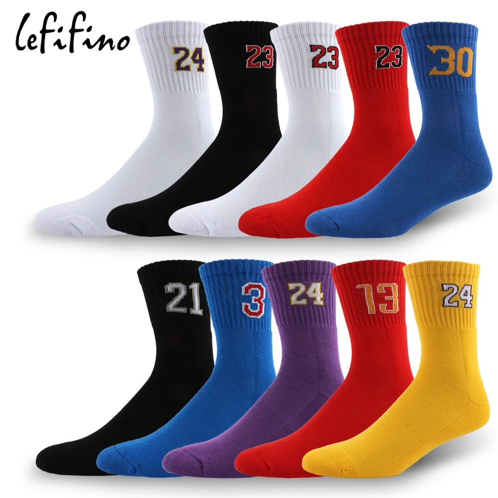 LeFifino, мужские носки из чесаного хлопка, махровые носки, жаккардовые толстые носки, профессиональные мужские баскетбольные Компрессионные носки Le01630