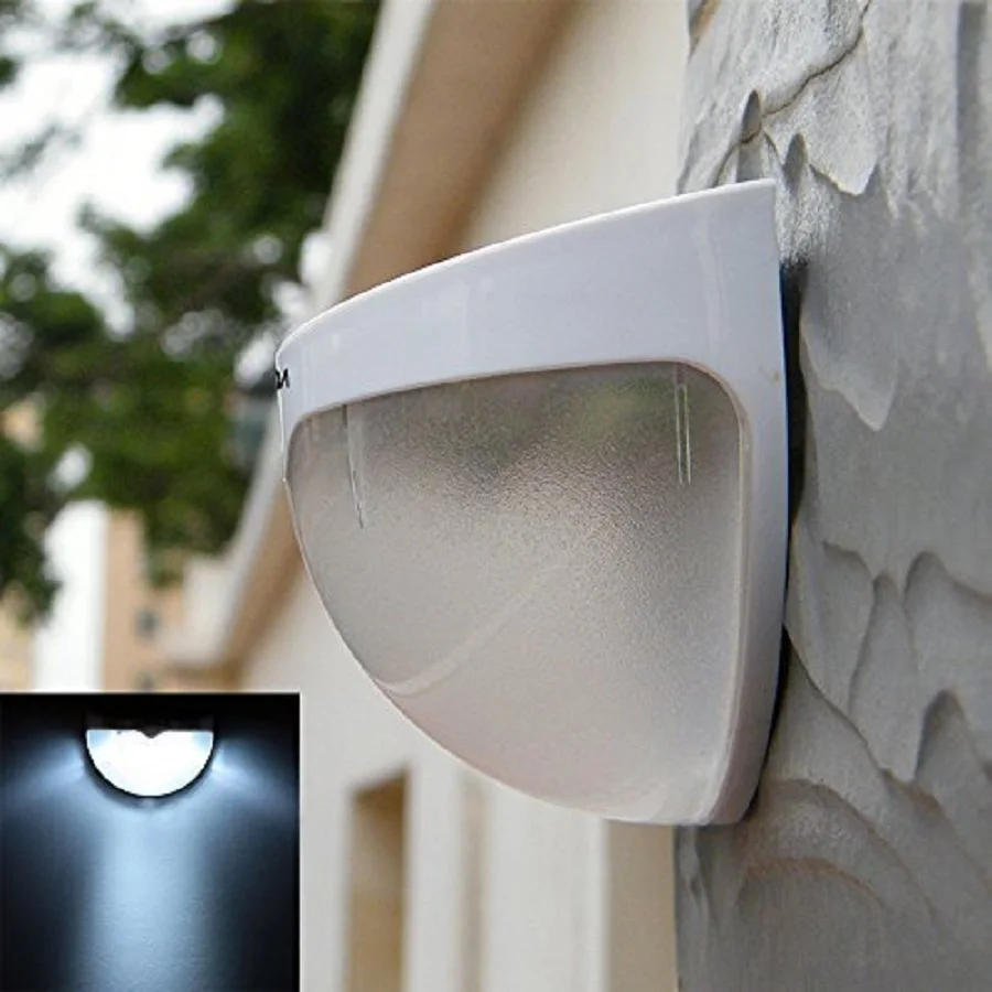 

HOT Solar New Power Powered Outdoor Garden Light Gutter Fence LED Wall Bulb Lamp
