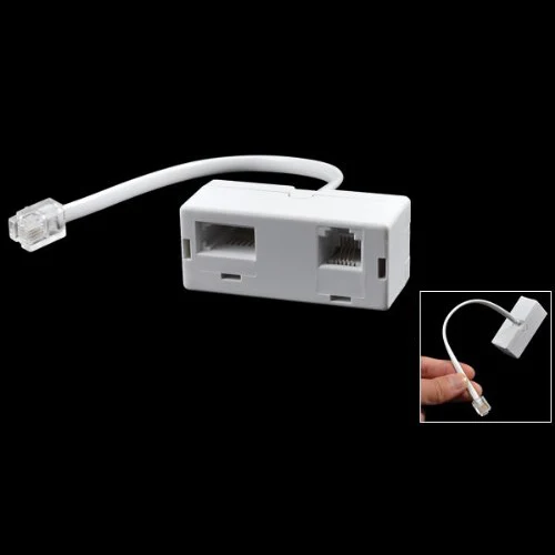 

RJ11 Male Plug to RJ11 UK BT Telephone Socket Adapter Splitter #8