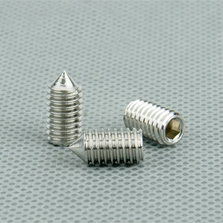 

50pcs high quality without a head within the six corners of M3/M4/M5*4/5/6/8/10-20 304 stainless steel tip set tight set screw