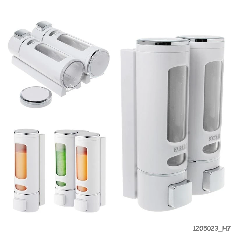 

400ml/800ml Wall-Mounted Soap Dispenser Transparent Liquid Foam Storage Shampoo Container Bottle For Kitchen Bathroom