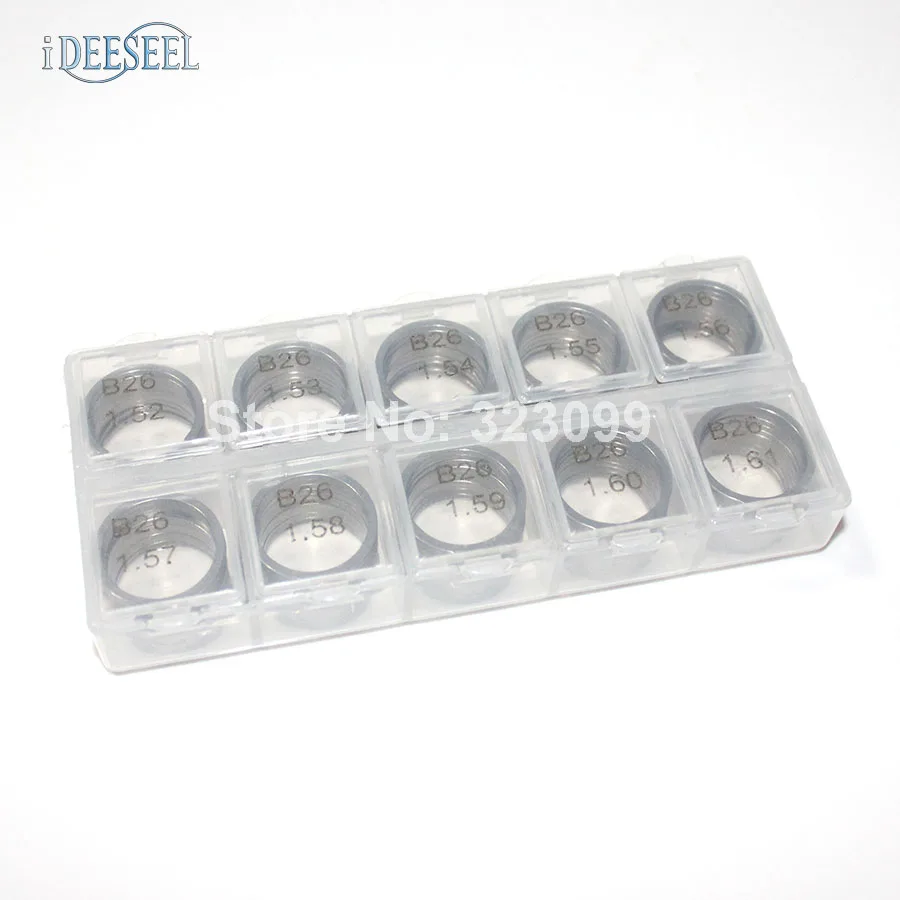 IDEESEEL Регулировка Shim B26 инжектор Common Rail Регулировка Shim B26 прокладка шайба B26 Размер: 1,52-1,61 мм(количество 100 шт./лот
