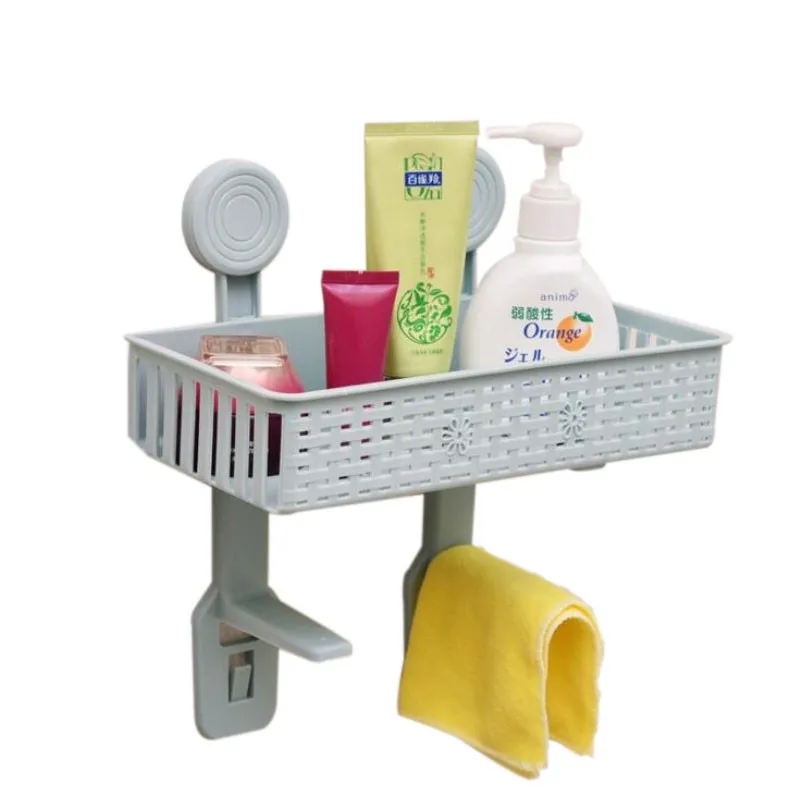  CTREE Bathroom Storage Rack Strong Sucker Cosmetic Toilet Paper Storage Box For Closestool Organize
