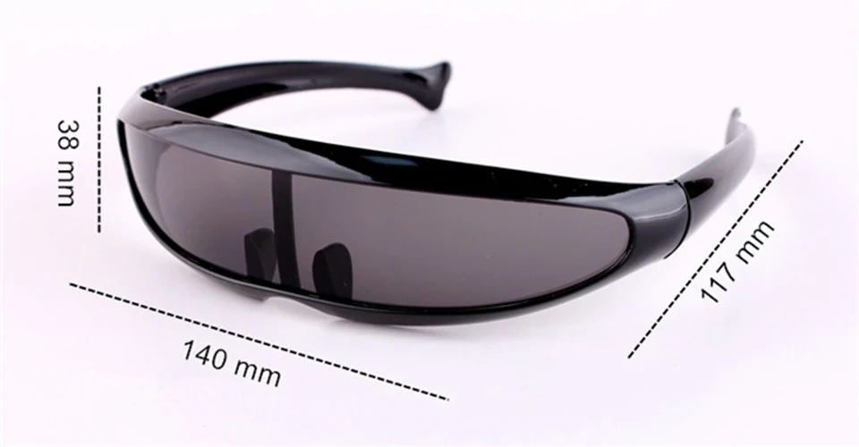jumlai XMen Personality Sunglasses Laser Glasses Men Women Sunglass Robots Silver Lens Sun Glasses Men's Driving Goggles  (3)