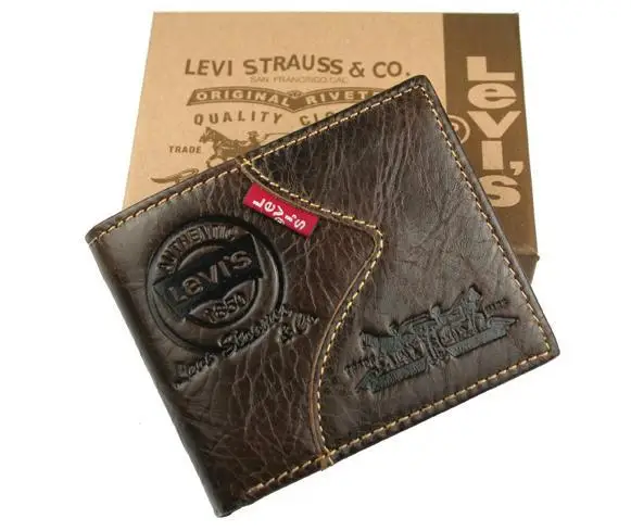 Стильный мужской кошелек+ бумажник из натуральной кожи бренд+ Карманы клатч центр Двойные кошелек+ Прямая WB143