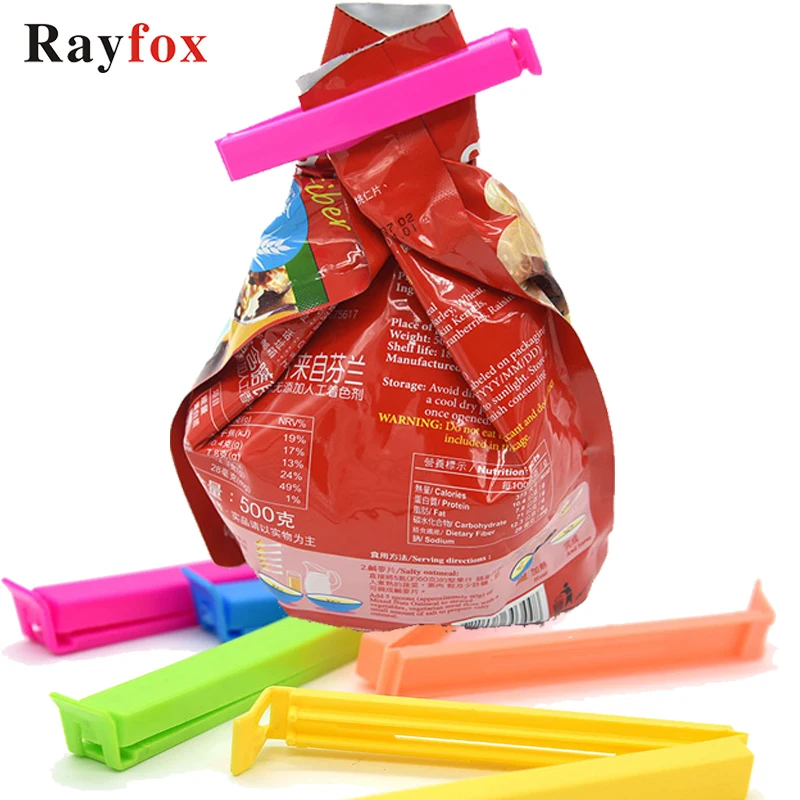 

5pcs/lot Kitchen Accessories Seal Clips Sealing Bag Sealer Food Storage Tool Fruit Snack Preservation Bag Clamp Kitchen Gadgets