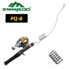 Новинка Emmrod рыболовное комбо литье полюса спиннинговое удилище и спинкаст катушка из нержавеющей стали портативное Литье удочка рыболовные снасти PQB