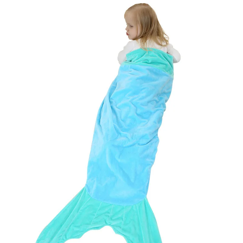 Новинка, высокое качество, весна-осень, детское одеяло русалки, спальные мешки для девочек, фланелевая одежда для сна милые малыши животные, спальный мешок G& K1901