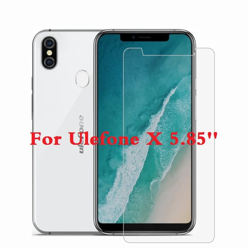 

For Ulefone X Smartphone Glass Ulefone X 9H Safety Cover Transparent Protective Film Front Shield Screen Protector