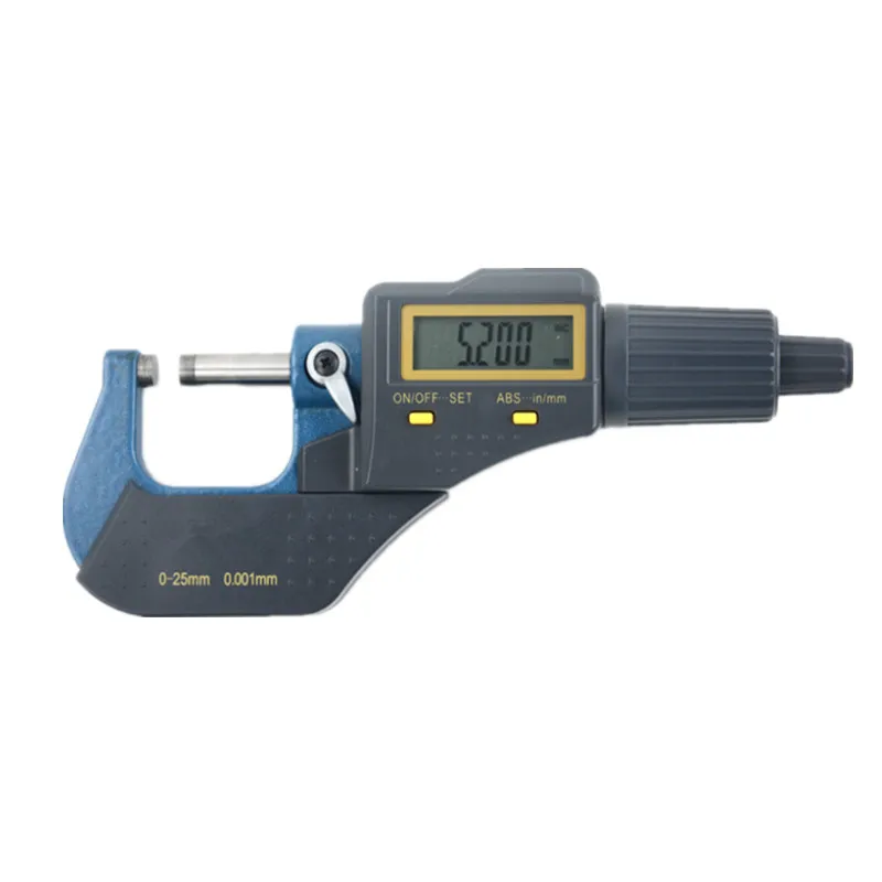 MICROMETER METAL CONSTRUCTION 8mm HIGH Digital LCD DISPLAY WITH STORAGE CASE