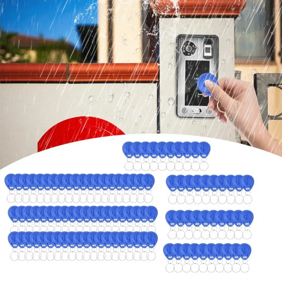 100Pcs 125Khz Waterproof Smart RFID ID Card Entry Access Card