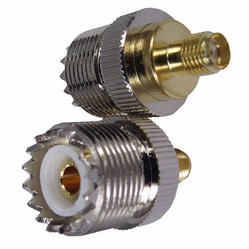 20PCS Two Way Radio RF Antenna Adaptor (S021A) SMA Female to SO239 (PL259) UHF Female Adaptor
