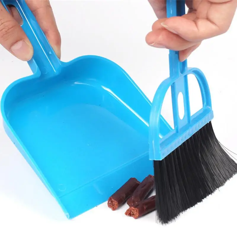 Small Pet Cleaning Brush Cleaning Shovel Sweeper Scoop Plastic Broom