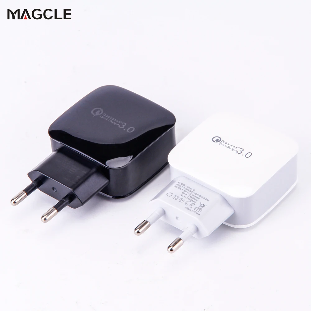 

High Quality USB Charger Qualcomm Quick Charge 3.0 18W Fast Phone Charger Quick Charge 2.0 Compatible) For Samsung Huawei Xiaomi