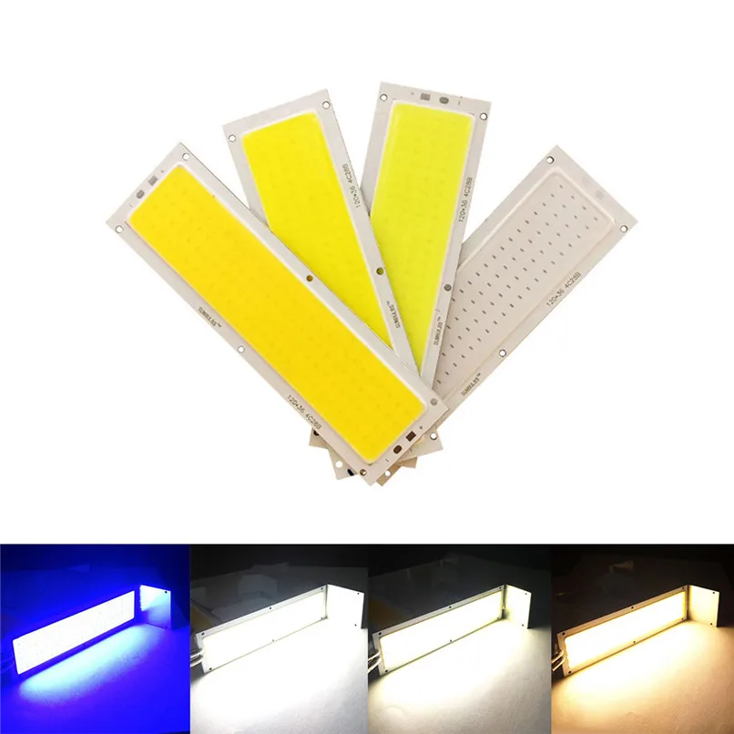 Integrated surface light source LED strip 10W COB LED Strip Light Bulb Lamp White 12-24V 1000LM for DIY 120x36MM Rectangle #4P26