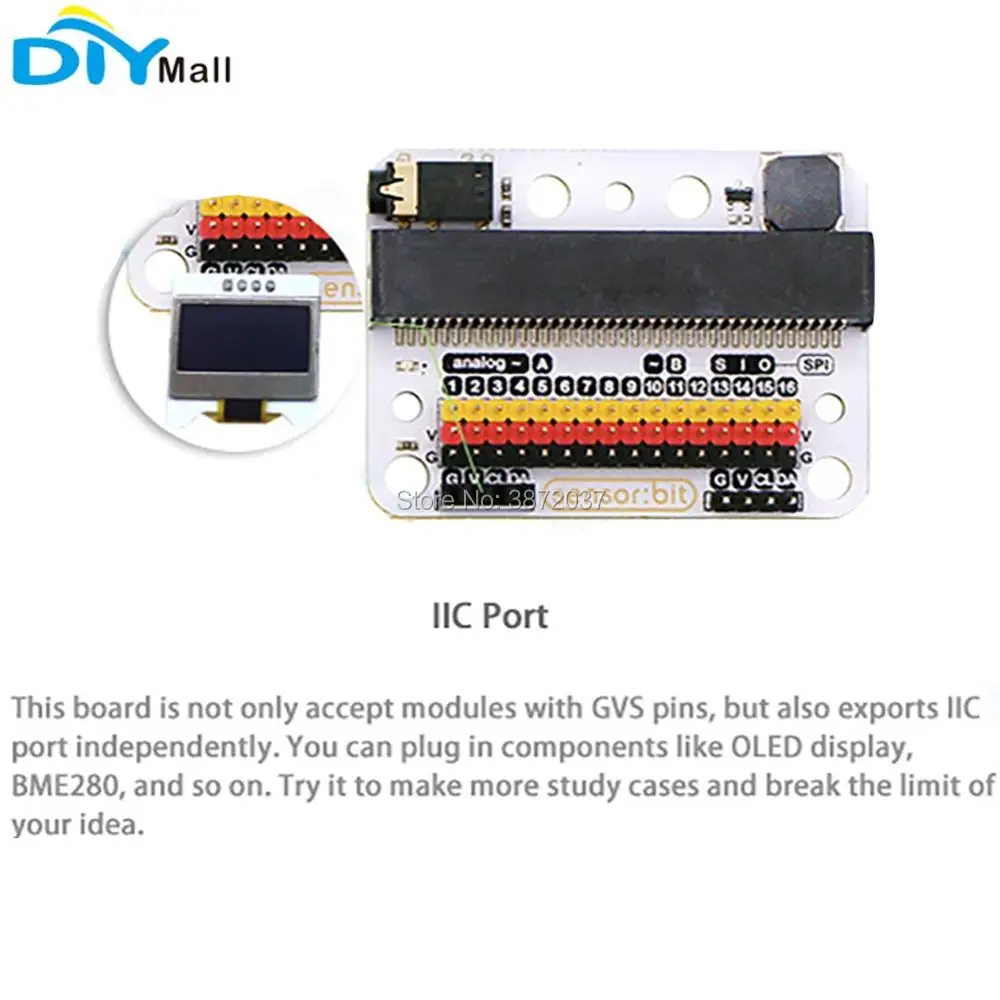 Датчик: разрывная Плата расширения ввода вывода для BBC Micro:bit Microbit обучение