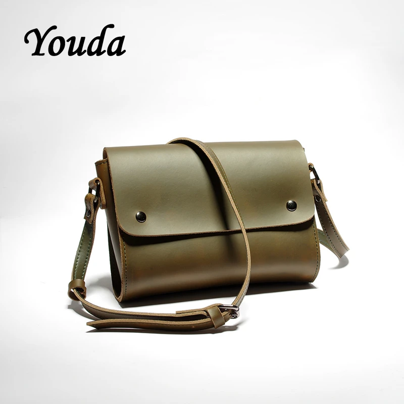 

Youda New Leather Original Design Small Square Bag Vintage Ladies Shoulder Messenger Bags
