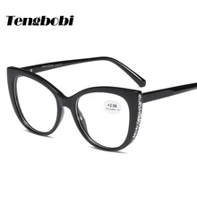 Стразы, очки для чтения, женские, кошачий глаз, мужские, форма, очки для чтения градусов 50+ 100+ 150+ 200+ 250+ 300+ 350+ 400 CY280