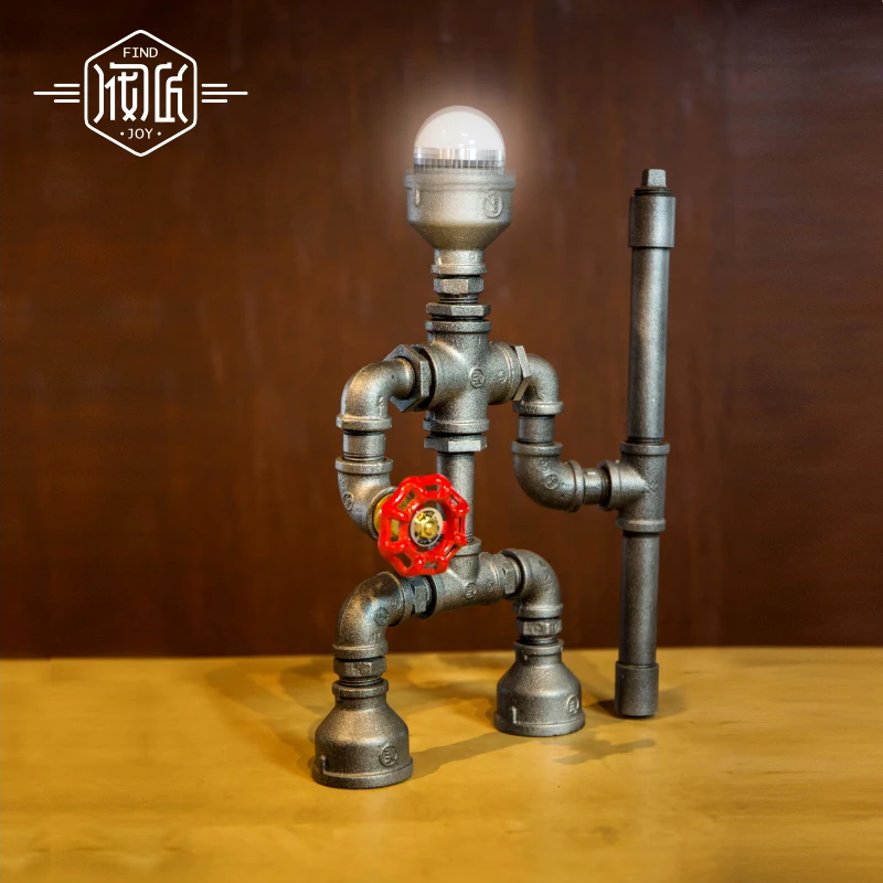 Loft Retro Bar Cafe Industry Decoration Pipe Lamp Individuality Loft Retro Bar Cafe Industry Decoration Pipe Lamp Individuality Creative Lighting Led Study Reading Fj Dt1s 002a0 In Desk Lamps From