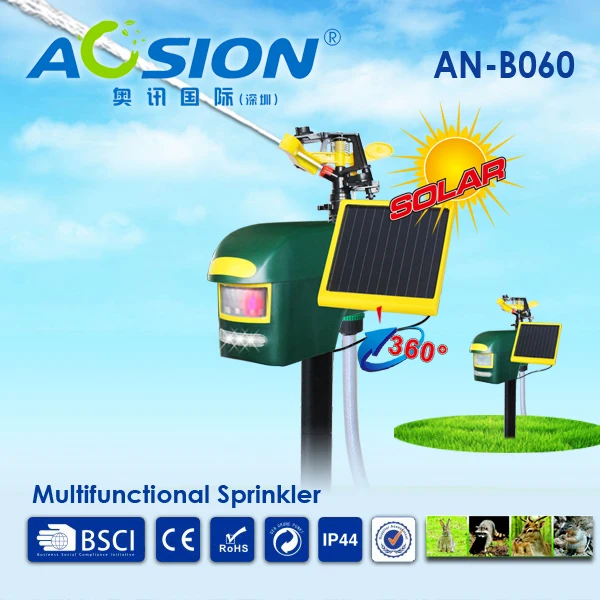 Aosion Multifunctional Solar Motion Activated Sprinkler Animal Repeller