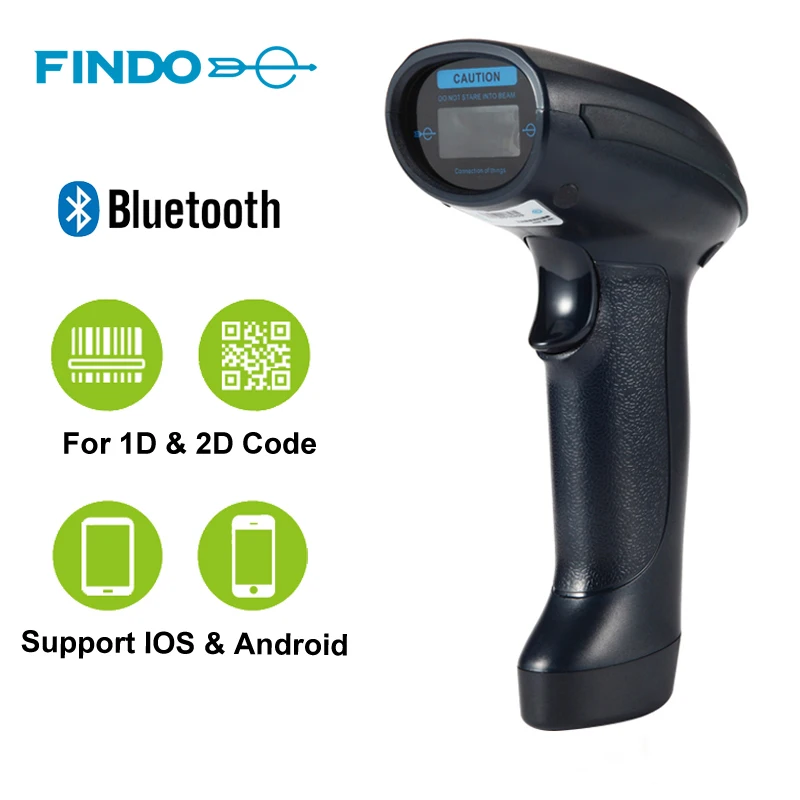 

FINDO I2-B 2D Bluetooth wired & wireless dual-use barcode scanner QR Portable USB Bar Code Reader For POS Inventory IOS Android