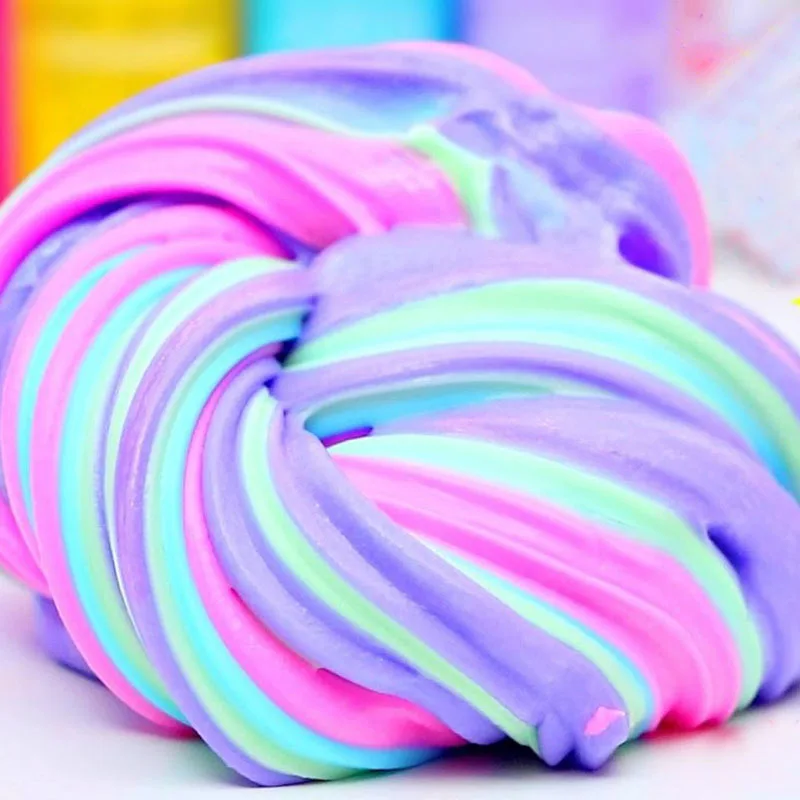 1 шт. мягкие конфеты слизи пушистые игрушки Ароматические смешивание чистый цвет цветной Забавный Пластилин Глина стресс игрушки для детей Обучающие резинки
