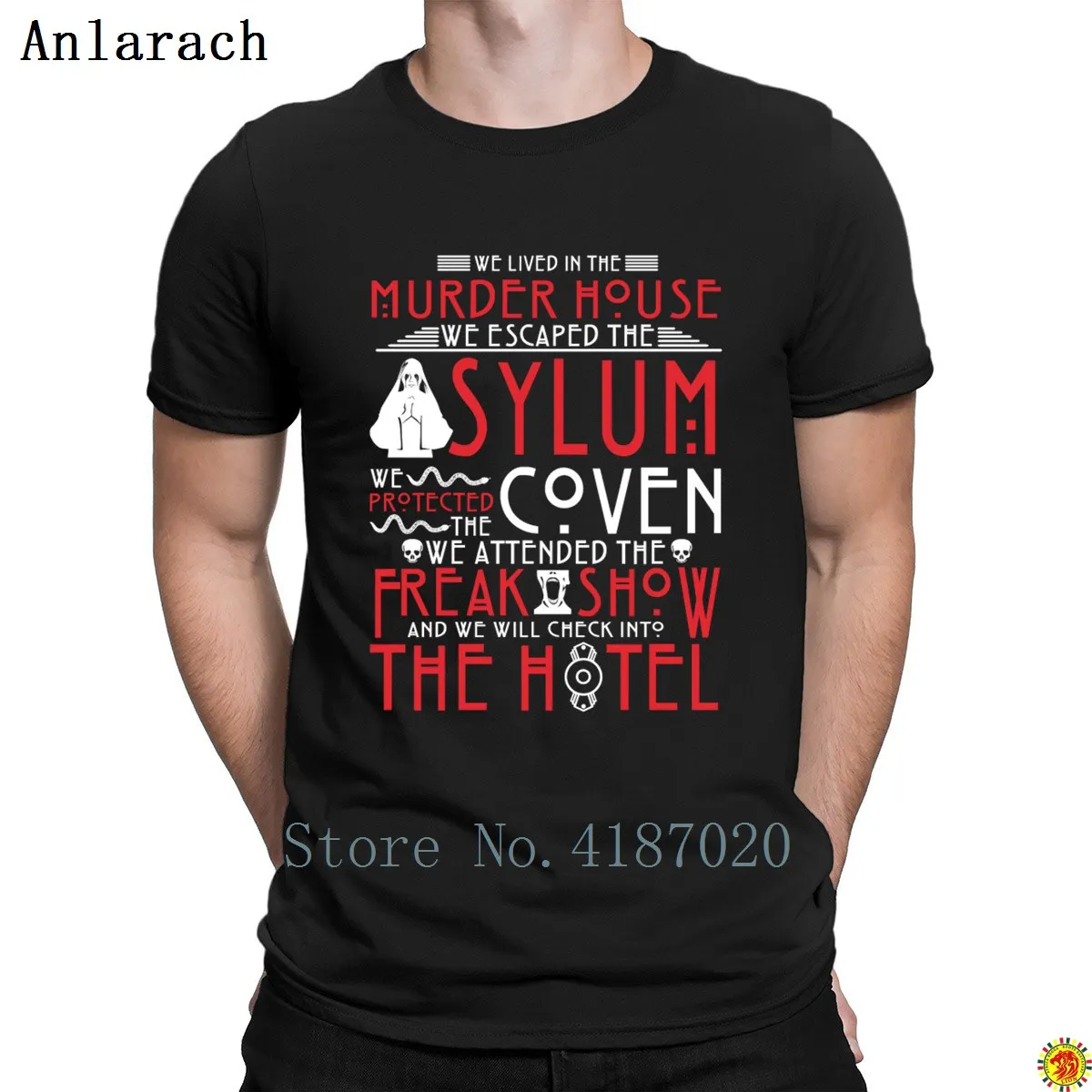 

American Horror Story We Lived In Murder House Tshirt Cute 2018 Better T Shirt For Men Fitness Clothing Personalized Trend