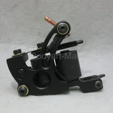 Новая Профессиональная тату-машина 10 основы катушки черная Татуировка пистолет для начинающих шейдер лайнер GAM14-A