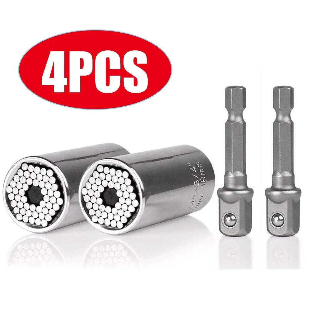 Universal Socket Grip Adapter 4PCS Grip Socket Set Wrench Bushing Set