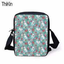 THIKIN Мини женские сумки-мессенджеры 3D с принтом Бультерьера женские Наплечные сумки с цепочкой женские сумки через плечо женские тоут