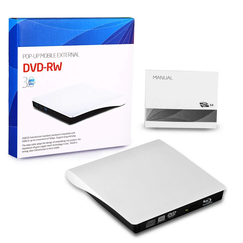 Внешний привод USB 3 0 Bluray устройство для записи дисков и DVD может использоваться