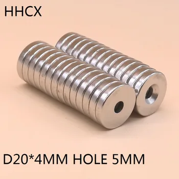 

10pcs/lot Disk magent 20*4 mm Hole 5mm N35 Strong D Countersunk NdFeB magnet 20x4 mm Permanent magnet 20mm x 4mm