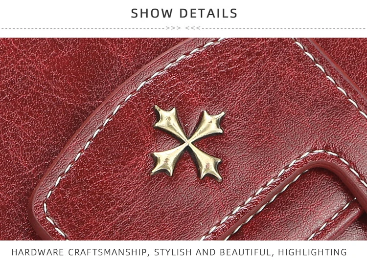 New Vintage Hasp Long Purse Ladies Wallet Women Luxury Brand Retro Zipper Leather Purses Female Wallets Woman Card Holder