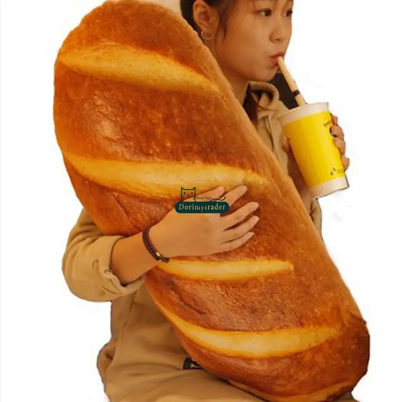 

Dorimytrader 80cm Large Soft Simulated Bread Plush Pillow 31'' Big Stuffed French Baguette Toy Doll Nice Child Gift DY61403
