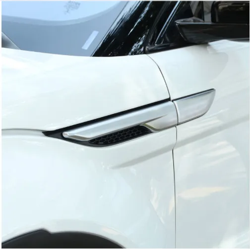 Серебристая/черная боковая наклейка на крыло для Land Rover Range Rover Evoque 2011- ABS хромированные автомобильные аксессуары