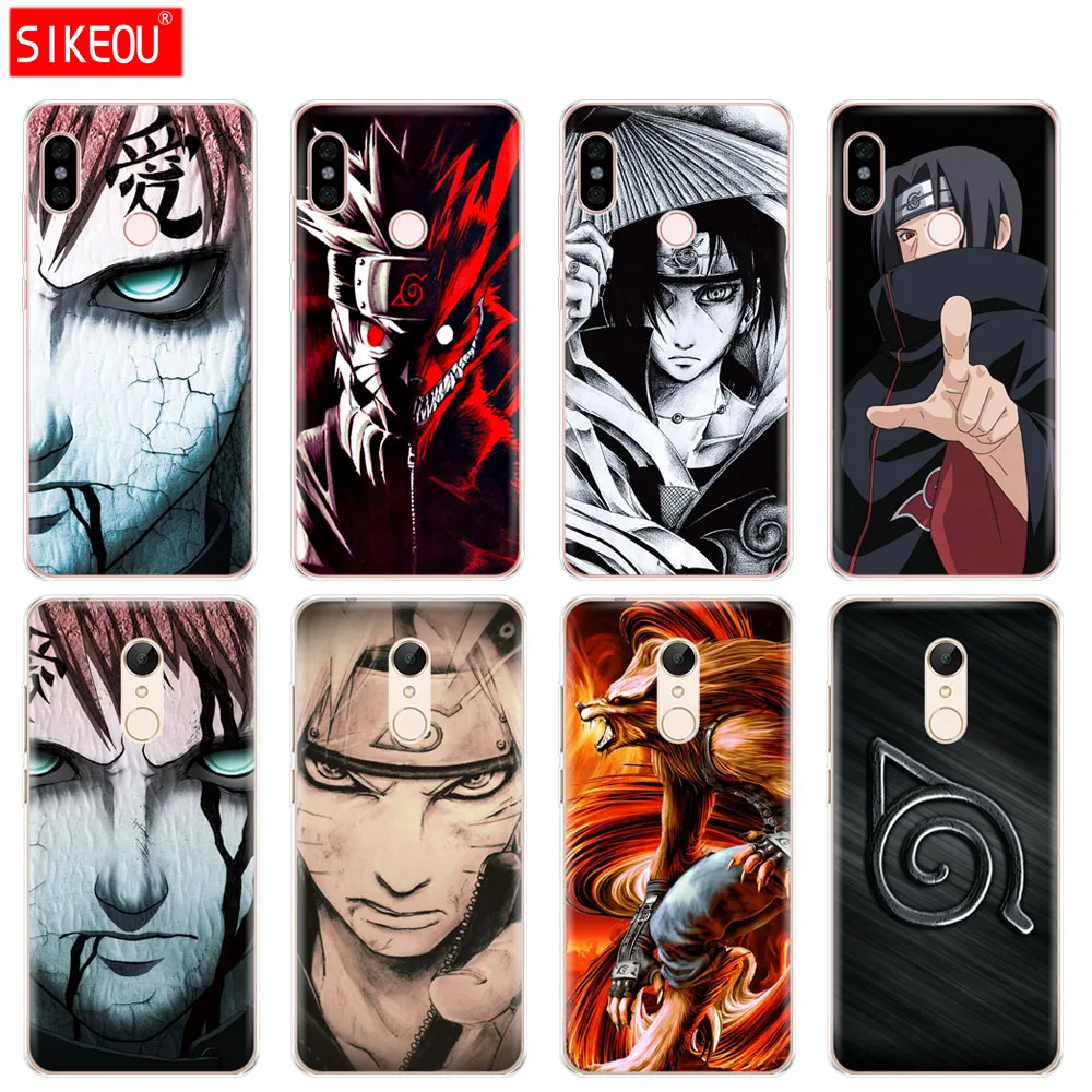 

Silicone Cover phone Case for Xiaomi redmi 5 4 1 1s 2 3 3s pro PLUS redmi note 4 4X 4A 5A Naruto Sasuke Anime Minato