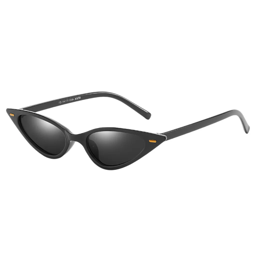 Модные очки для защиты глаз, плоские очки, унисекс, модная маленькая оправа, солнцезащитные очки, Ретро стиль, солнцезащитные очки «кошачий глаз» 45