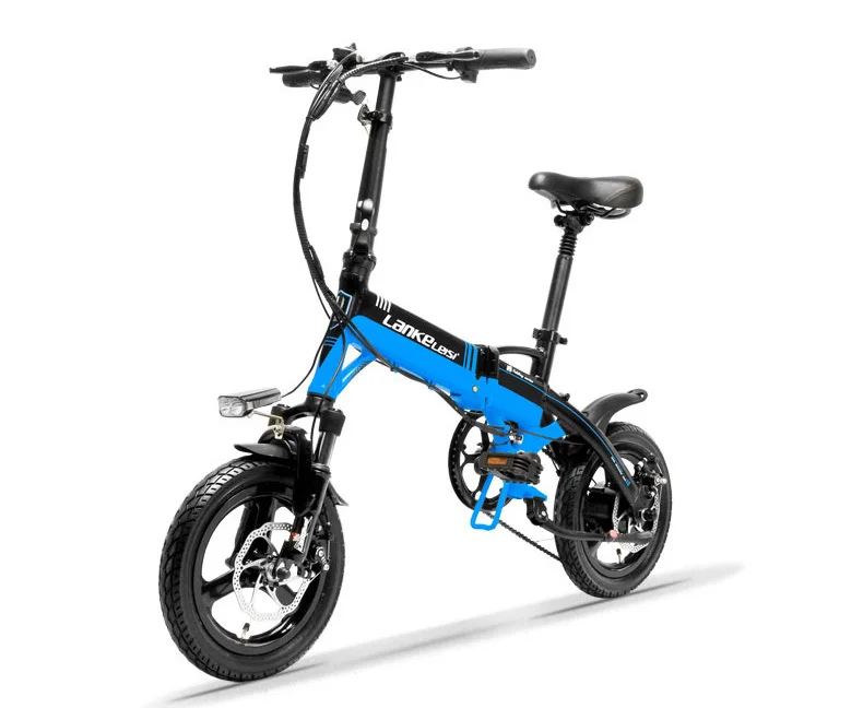 Perfect A6 Mini Folding Electric Bicycle, 350 W, 36 V /8.7a, 14 Inch E Bike, Disc, Removable Battery, Magnesium Alloy Velg 20