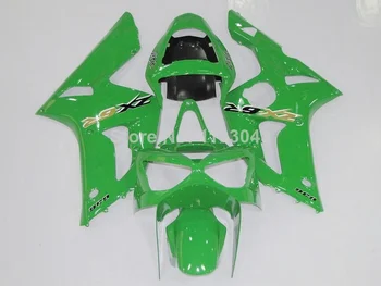 

Injection mold+ Green fairing kit FOR KAWASAKI NINJA ZX 6R 636 03 04 ZX-6R 03-04 ZX6R 2003 2004 ZX 6R 03 04 fairingsMTHO