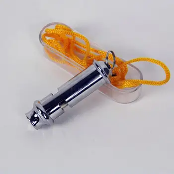 

1 Pc Metal Whistle Coach Referee Sport Rugby Party Training Emergency Security School Outdoor Football With Lanyard Neck Rope