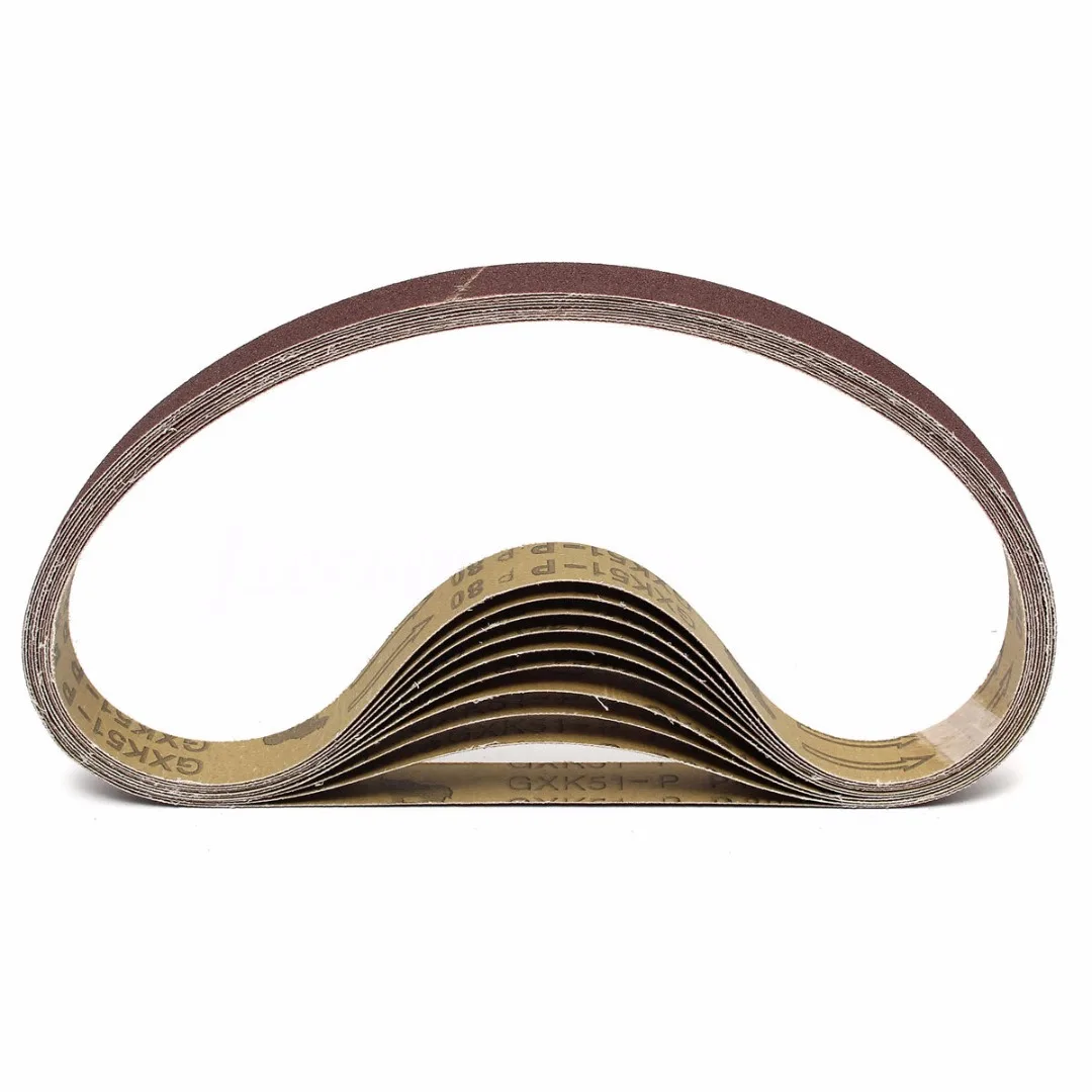 10pcs New 760mm*25mm Abrasive Sanding Belts for Rexon Clarke 80 Grit~600 Grit