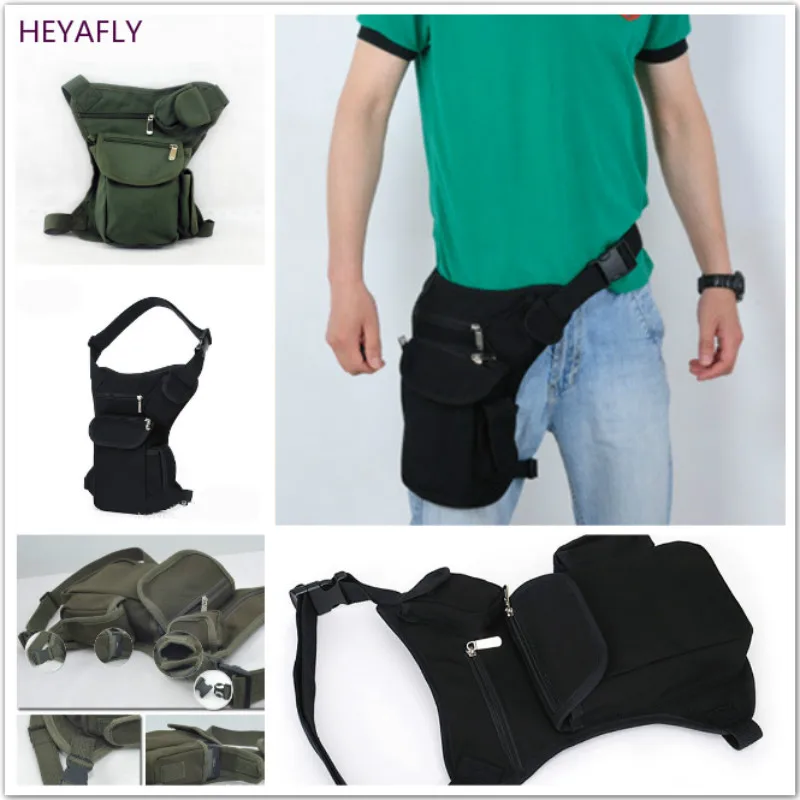 

Outdoor Sports Multi-Purpose Canvas Bag Men Women Waistbag And Leg Bag Small Hanging Wrap Riding Travel Mountaineering Package