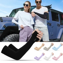 1 пара охлаждающий руку рукава УФ защитная впитывающая наручная повязка на открытом воздухе Велоспорт Вождение бег Гольф мужчины женщины