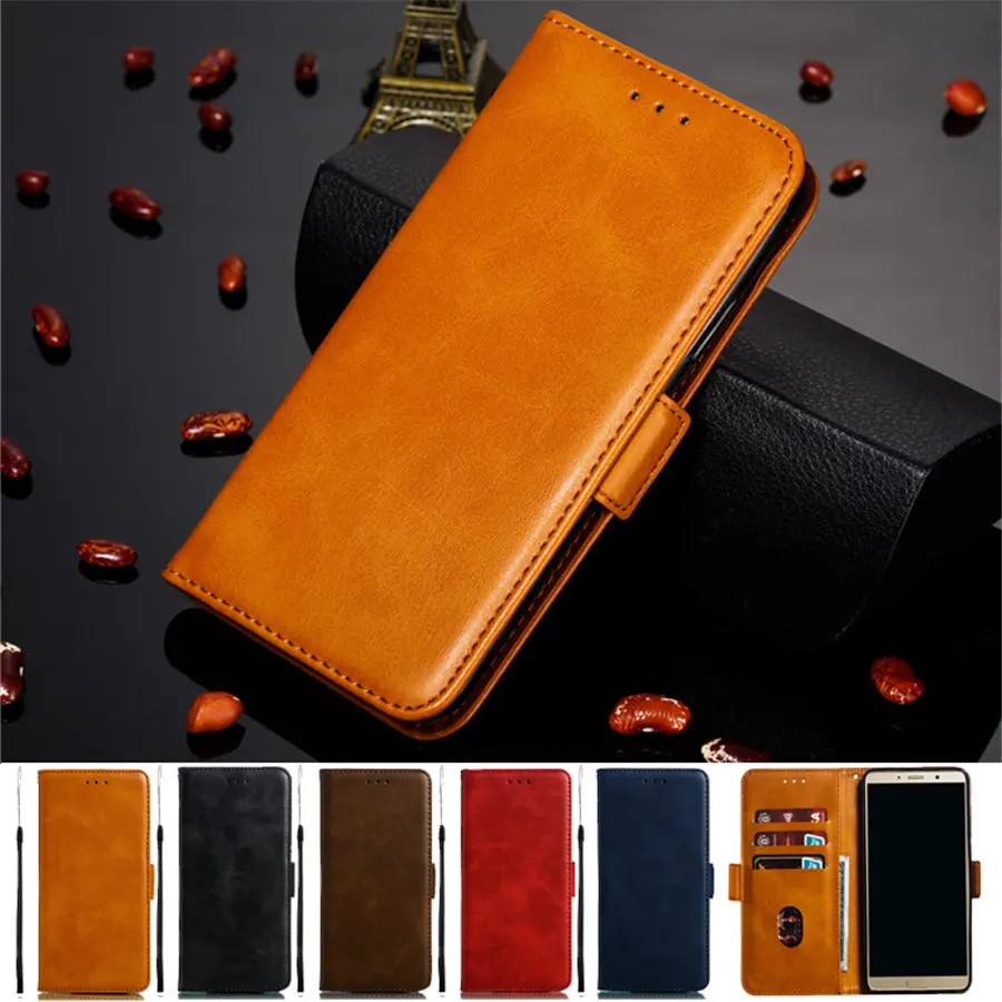 

For Xiaomi Redmi Note 6 Case Phone Wallet Vintage Leather Case For Redmi Note 6 Case Flip Phone Silicone Magnetic Cover Coque