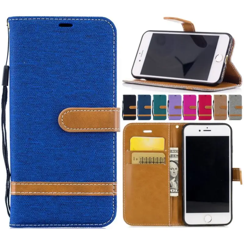 

Hit Color Case For Apple iphone X Xs Max Xr 6 6S 7 8 Plus 5 5S SE Men Girl Wallet Stand Vintage Cloth Flip Phone Cover Bag DP07Z