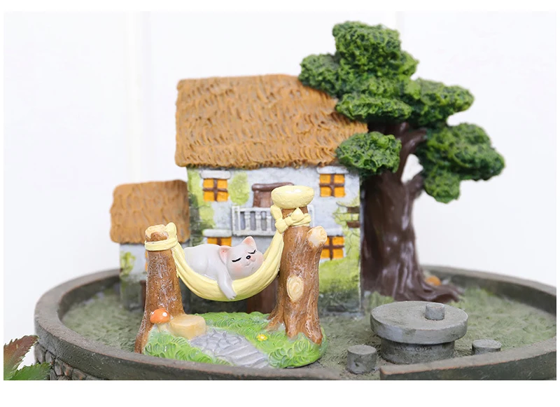 Creative Sleeping Pig Model Figurines Cute Pig Resin Crafts Cartoon Miniature Home Decoration Garden Accessories Birthday Gifts