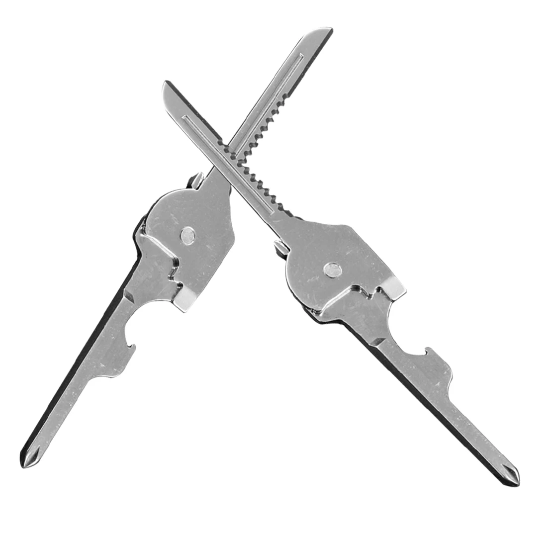 Мини брелок Utili Key 6 в 1 Мультитул для кемпинга выживания спасения карманные