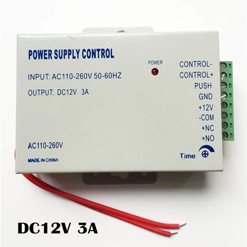

Door Access Control Power Supply DC12V 3A Door Entry Power Supply Control
